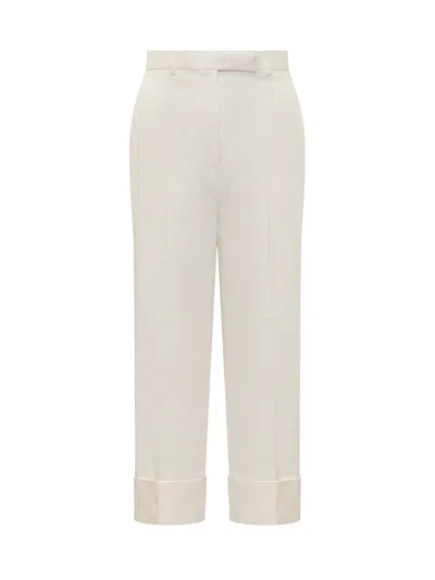 THOM BROWNE RWB STRIPE WIDE-LEG TROUSERS