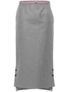 Thom Browne Midirock Mit Streifen In Grau