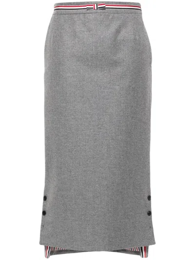 Thom Browne Midirock Mit Streifen In Grau