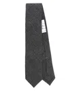Thom Browne Rwb-stripe Wool Tie In Grey