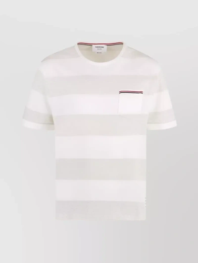 Thom Browne Oversized Short Sleeve T-shirt In White