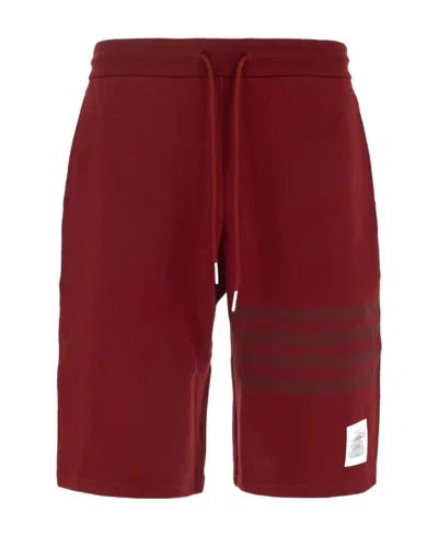 Thom Browne Rwb Striped Shorts In Red
