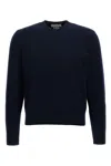 Thom Browne Wool Piqué Crewneck Pullover In Blue