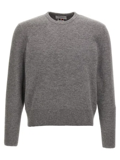 Thom Browne Rwb Sweater In Gray