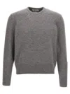 Thom Browne Crewneck Sweater With Tricolor Band In Gray