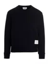 Thom Browne Tricolor Intarsia Design Cotton Sweatshirt