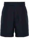 Thom Browne Rwb-tab Chino Shorts In Blue