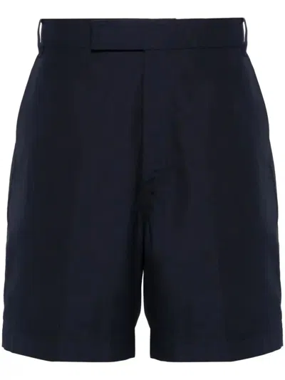 Thom Browne Rwb-tab Chino Shorts In Blue