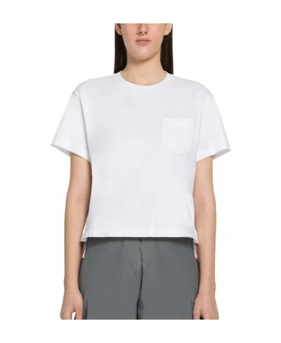 THOM BROWNE THOM BROWNE RWB LOGO PATCH T-SHIRT