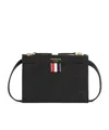 Thom Browne Rwb Tab Crossbody Bag In Black