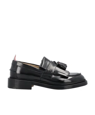 THOM BROWNE THOM BROWN FRINGE-DETAILED SLIP-ON LOAFERS