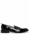 Thom Browne Rwb-tag Penny Loafers In Black