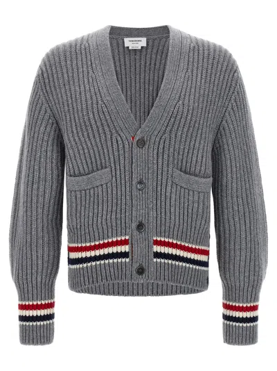 THOM BROWNE RWB TAPE CARDIGAN
