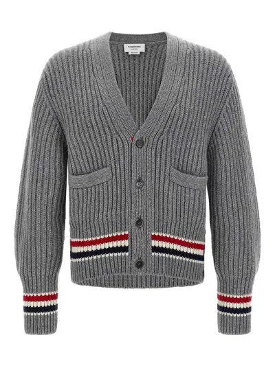 THOM BROWNE RWB TAPE CARDIGAN
