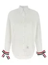 Thom Browne Easy-fit Point Collar Shirt In White