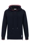 Thom Browne Rwb Tape Hoodie Sweatshirt Blue In Blue