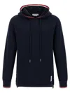 Thom Browne Rwb Tape Hoodie Sweatshirt Blue In Blue
