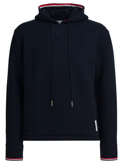 THOM BROWNE RWB TAPE SWEATSHIRTS BLUE