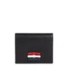 Thom Browne Women's 3-bow Double Card Holder In Black