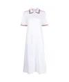 Thom Browne Woman Midi Dress White Size 4 Cotton In White