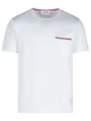 Thom Browne Rwb Pocket T-shirt In White