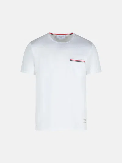 Thom Browne 'rwb' White Cotton T-shirt