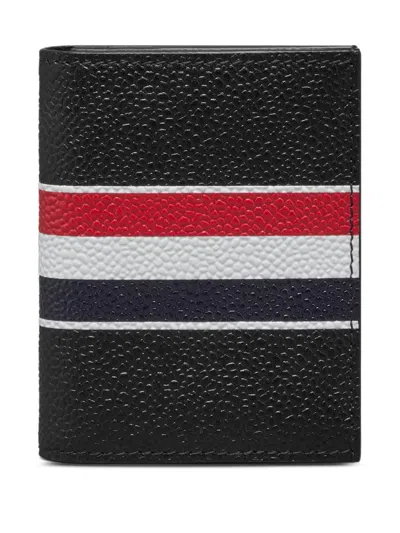Thom Browne Rwb-stripe Wallet In Black