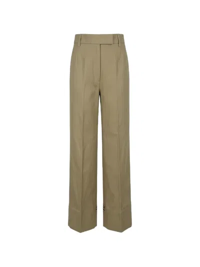 Thom Browne Rwb-stripe Wide-leg Trousers In Neutral
