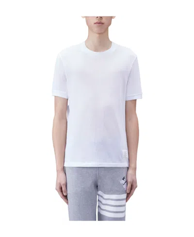 Thom Browne Rwv-stripe Knitted Top In White