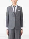 Thom Browne Sack Sport Wool Blazer In Gray