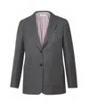 Thom Browne Sack Sport Wool Blazer In Gray