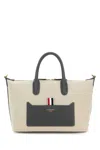 Thom Browne Women's Sand Canvas Duffle Small Handbag