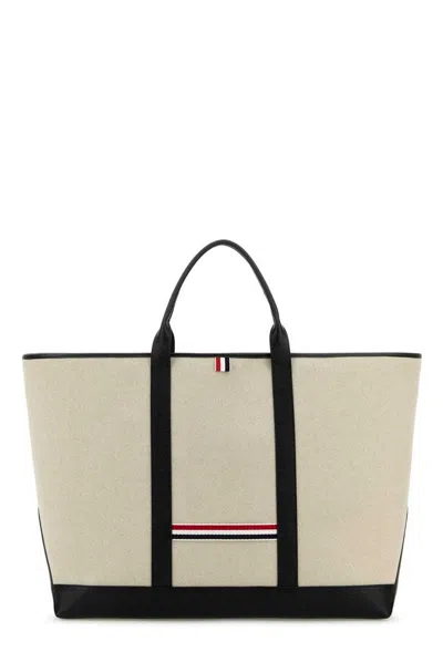 Thom Browne Sand Canvas Travel Bag