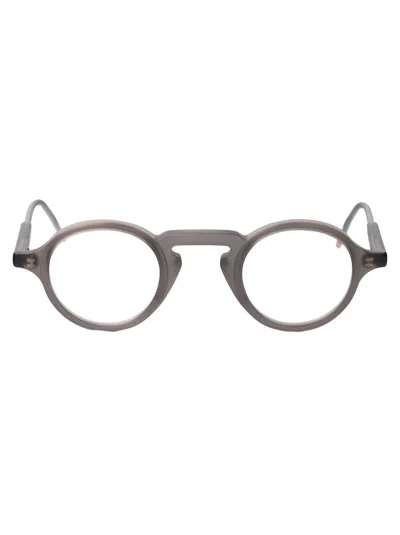 Thom Browne Satin Crystal Grey Acetate Glasses