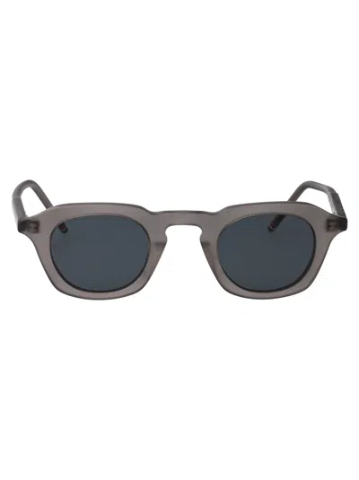 Thom Browne Satin Crystal Grey Acetate Sunglasses