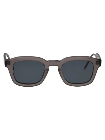 Thom Browne Satin Crystal Grey Acetate Sunglasses