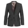 Thom Browne School Uniform 4-bar Sport Blazer In Grey