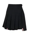 Thom Browne Asymmetric Design Mini Wool Skirt In Black