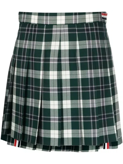 THOM BROWNE SCHOOL UNIFORM TWILL MINI SKIRT