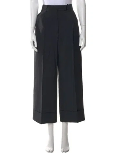 Pre-owned Thom Browne School Uniform Wide Leg Pants In Gray