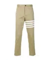 Thom Browne Seamed 4-bar Stripe Unconstructed Chino Trouser In Cotton Twill In Nude