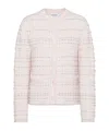 Thom Browne Seersucker Cotton Cardigan In Pink