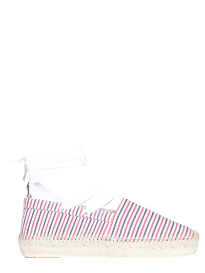 THOM BROWNE SEERSUCKER COTTON ESPADRILLES