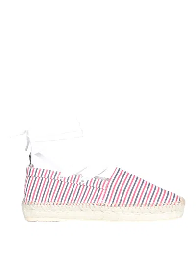 THOM BROWNE SEERSUCKER COTTON ESPADRILLESS