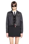 Thom Browne Japanese Selvedge Denim Jacket Puffer Jackets Blue In Blue