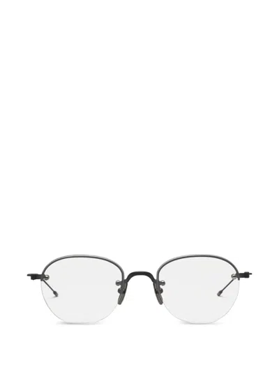 Thom Browne Semi-rimless Oval-frame Glasses In Multi