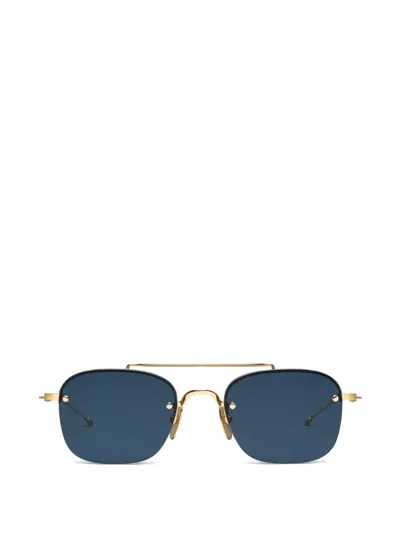 Thom Browne Semi-rimless Pilot Sunglasses In Multi
