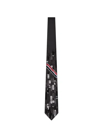 Thom Browne Sequin-embellished Tie In Brown