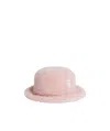 Thom Browne Shearling Bucket Hat In Pink