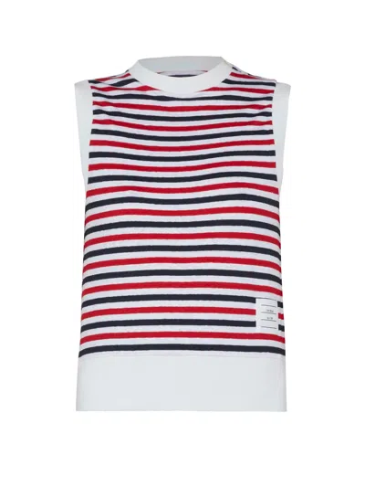 Thom Browne Shell Top With Shoulder Vent In Red